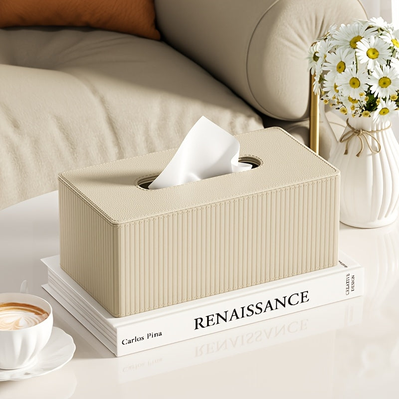 Luxury Tissue Box - Elegant Bathroom & Living Room Decor, with Open-Top Design, for Home, Office, or Holiday Gifts - Available in 3 Colors (White/, Black/, Brown/) - Modern Tabletop Decoration Organizer, Bathroom Organizer And Storage, Bathroom Decor And