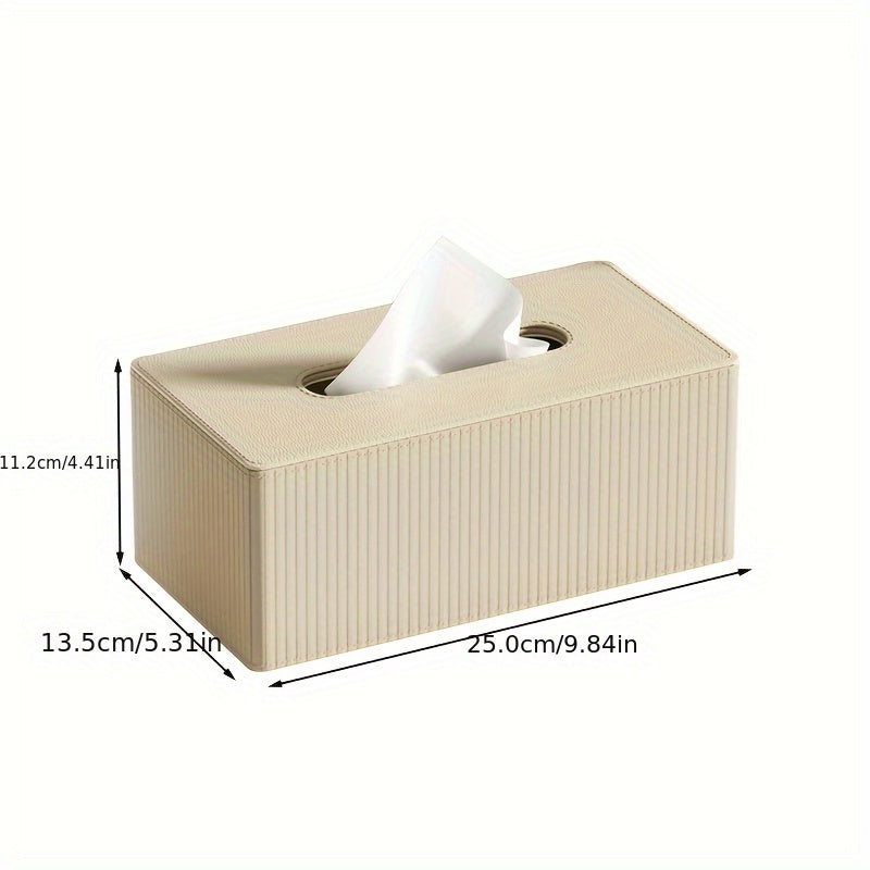 Luxury Tissue Box - Elegant Bathroom & Living Room Decor, with Open-Top Design, for Home, Office, or Holiday Gifts - Available in 3 Colors (White/, Black/, Brown/) - Modern Tabletop Decoration Organizer, Bathroom Organizer And Storage, Bathroom Decor And